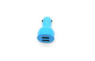 2 in 1 luce del caricatore LED dell'automobile di USB dell'universale per gli Smartphones blu