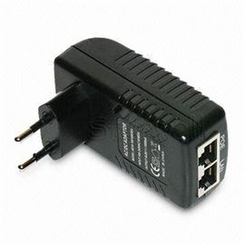 Spina di CA dell'AU/Stati Uniti che commuta il singolo adattatore 48V 0.5A 24W di potere di Poe del porto