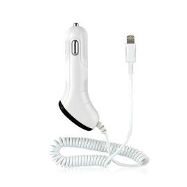 Adattatore del caricatore dell'automobile del Usb di Iphone bianco del PC + dell'ABS, adattatore portatile dell'automobile del Usb di Smartphone