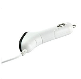 Adattatore del caricatore dell'automobile del Usb di Iphone bianco del PC + dell'ABS, adattatore portatile dell'automobile del Usb di Smartphone