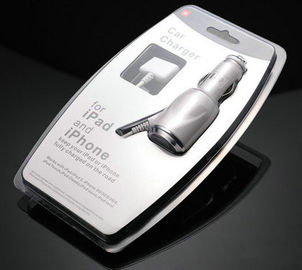 Adattatore del caricatore dell'automobile del Usb di Iphone bianco del PC + dell'ABS, adattatore portatile dell'automobile del Usb di Smartphone